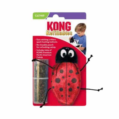 KONG Catnip Refillable Cat Toy - Ladybird